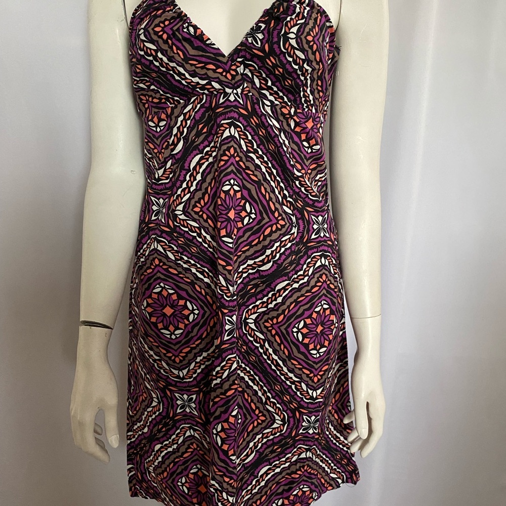 Printed halter dress